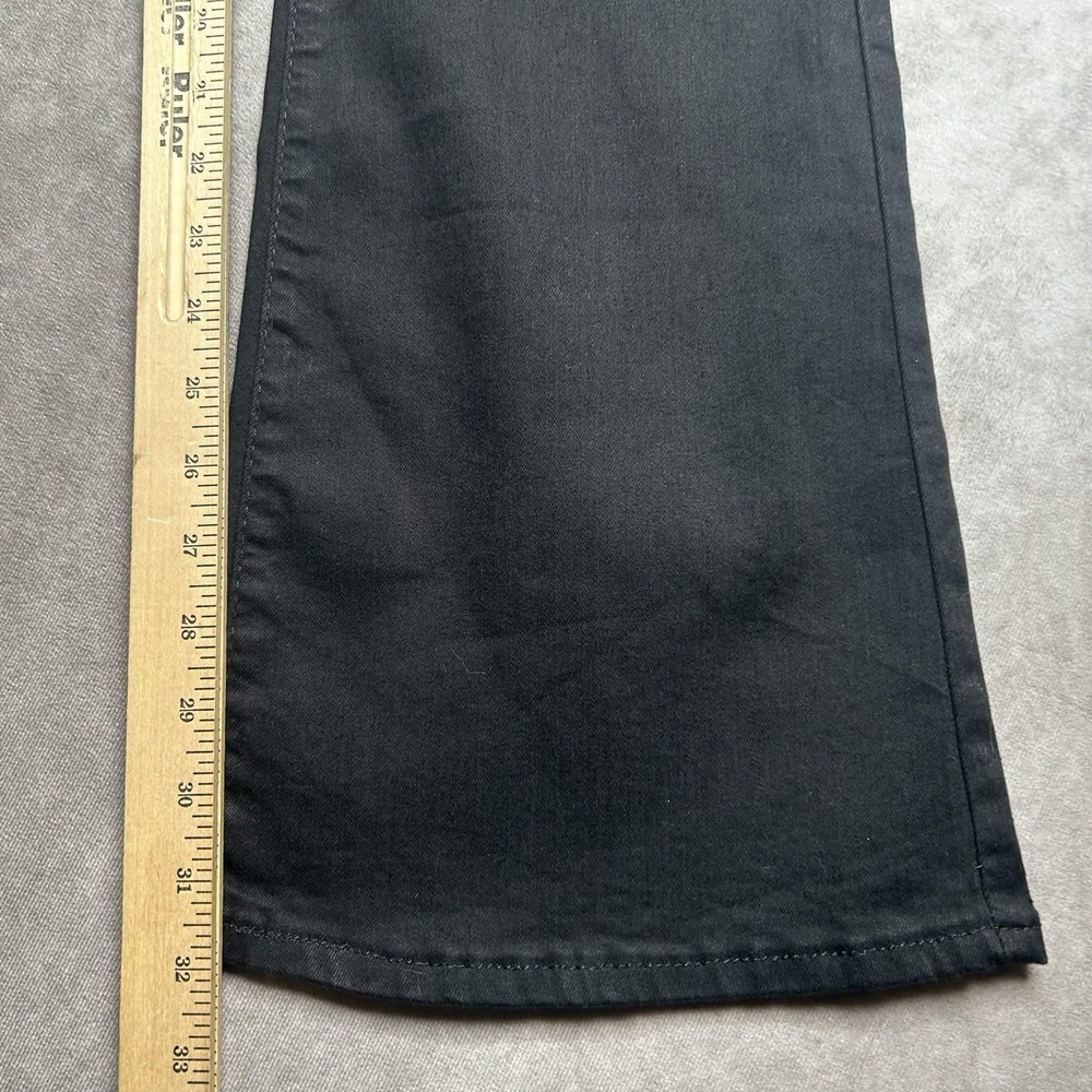 Levis 726 Jeans Womens 29 Black High Rise Flare Stretch Dark Wash Boho - Picture 4 of 9